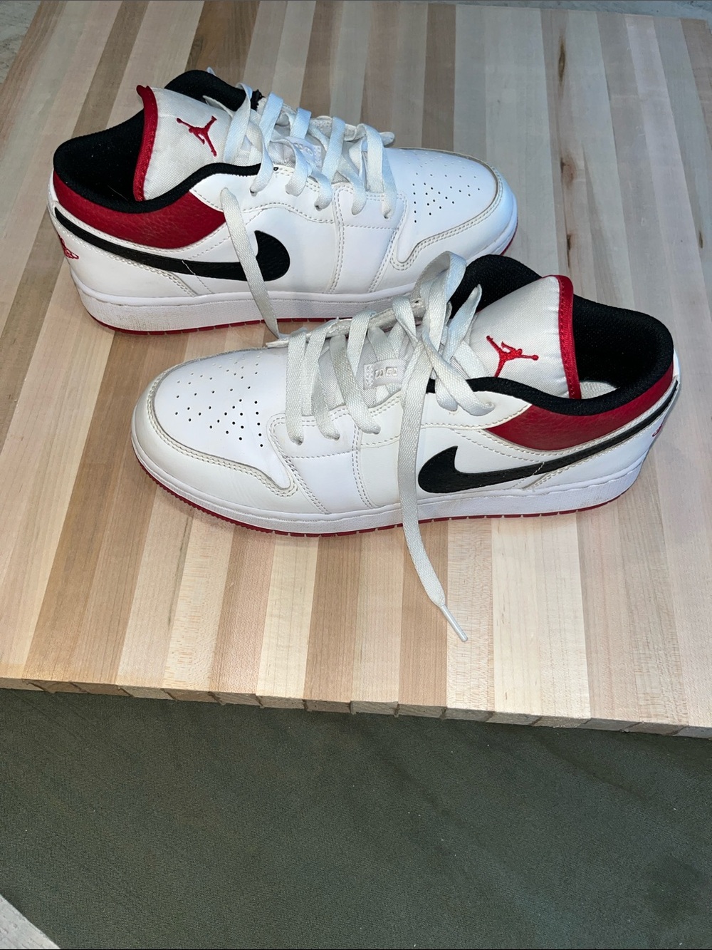Air Jordan 1 Low White Gym Red / University Red